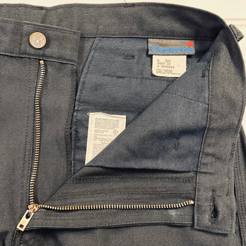 Workrite Nomex IIIA FR Station/Work Pants Men 32 (FITS 31) Midnight Navy 4007 ZC